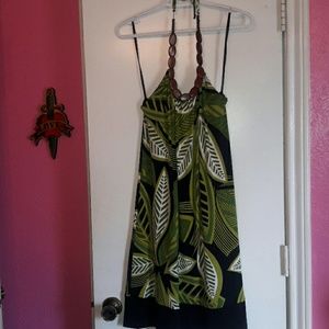 Halter tropical dress